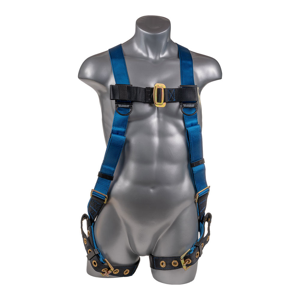 Item Full body harness. Two attachments. Dorsal and frontal. Adjustable  thigh straps.