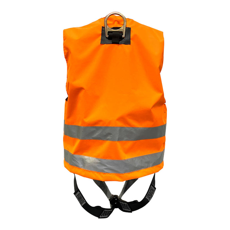 Vest Full body Harness, 3 point. Back D-ring, Orange vest. SKU H112100341