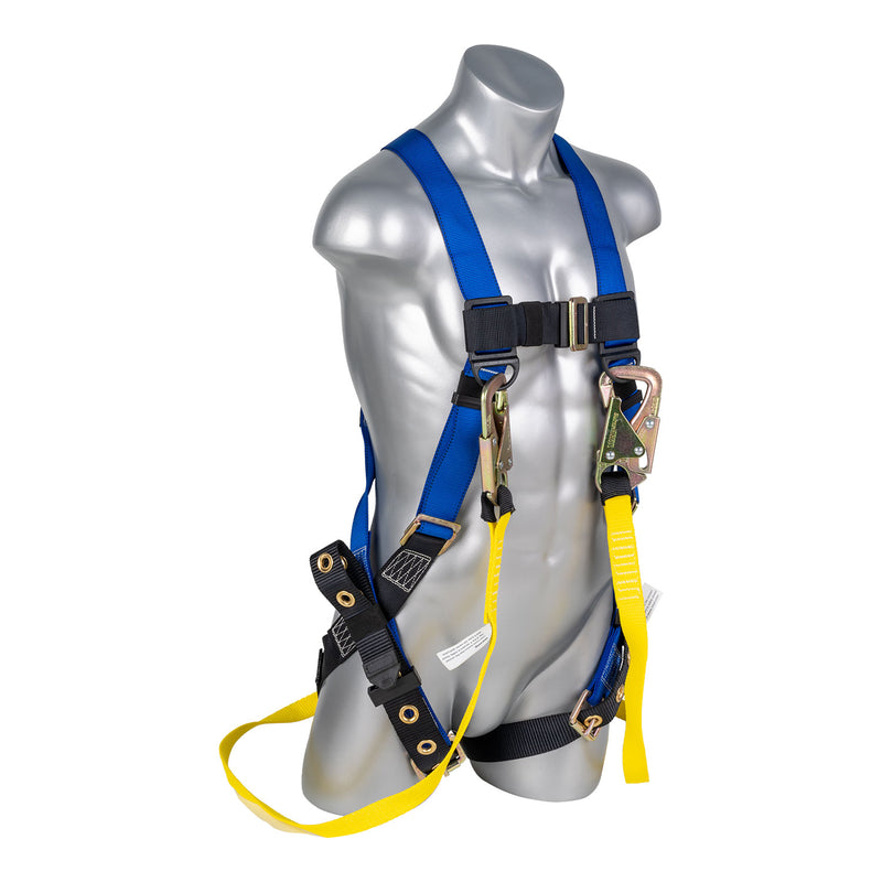 Blue Top, Black Heavy Duty Bottom with 5 point adjustment, Tie Back hooks. SKU H21210003123