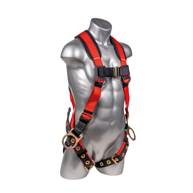 Red Top, Black Heavy Duty Bottom with 5 point adjustment. Pass Through Chest. SKU H21210111