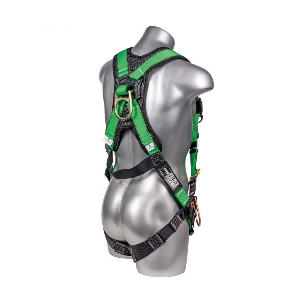 Green Top, Black Heavy Duty Bottom with 5 point adjustment. Pass Through Chest. SKU H21210116