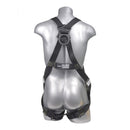 Black top, black bottom. All Dielectric hardware. Full body harness with 5 point adjustment, dorsal D-ring, pass though leg straps. SKU H234302522