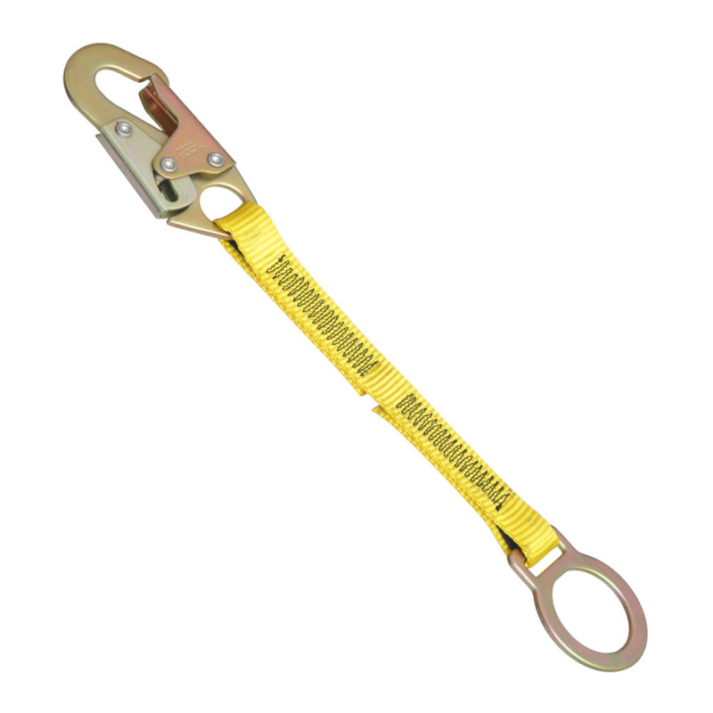 18in. 1 ¾" web D ring extender locking snap hook. SKU LE18134