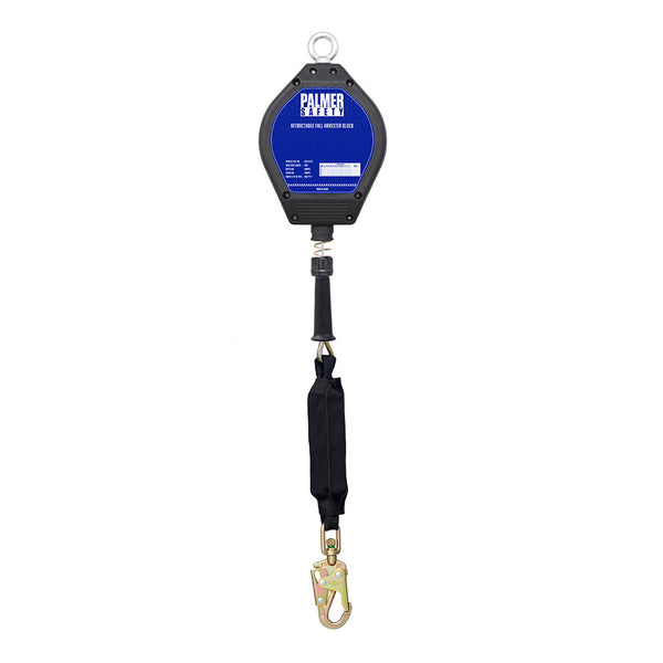 50 ft. Leading edge Retractable galvanized cable, ¾" load indicator hook. SKU SRL1111212